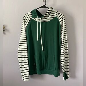 Green hoodie